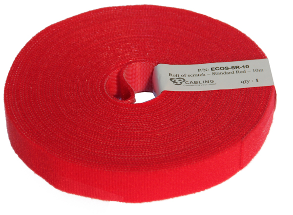 Red ethernet cable tie
